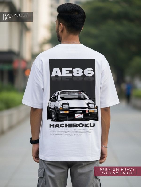 0S05 AE86 HACHIROKU Oversized T-shirt