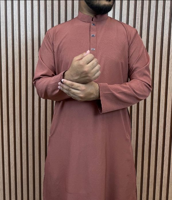 প্রিমিয়াম মাইক্রোস্টিজ সলিড পাঞ্জাবি/ কালার > Tiger Orange