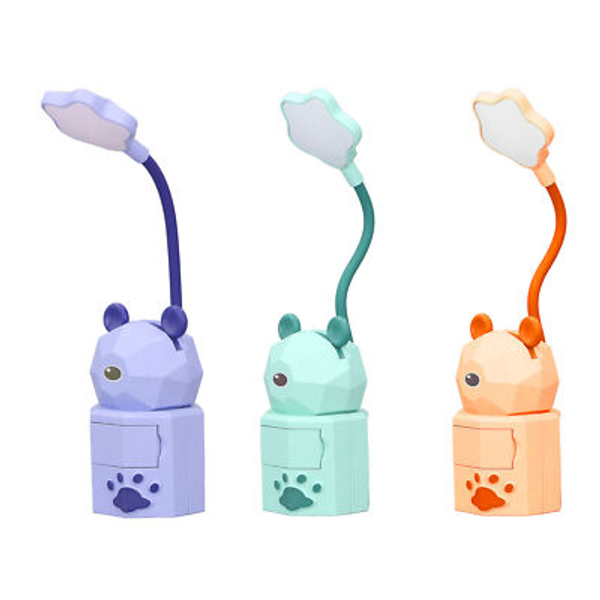 Cartoon LED Lable Lamp USB charging Eye Protection Bedroom Nightlight Creative Night light kids bedroom bedside reading light Rechargeable table lamp