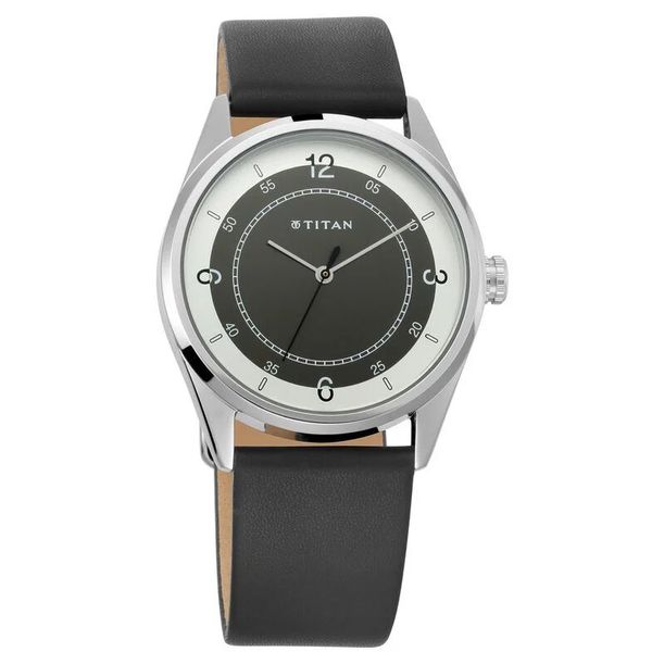 Titan Quartz Analog Multicoloured Dial Leather Strap Watch for Men (NS1729SL04) পুরুষদের জন্য টাইটান কোয়ার্টজ এনালগ বহু রঙের ডায়াল লেদার স্ট্র্যাপ ওয়াচ (NS1729SL04) ।