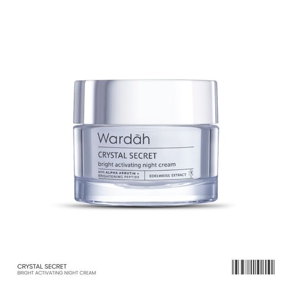 Wardah Alpha Arbutin + 5% Niacinamide Crystal Secret Bright Activating Night Cream (30g)