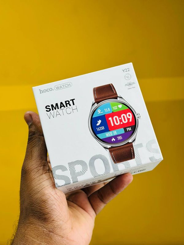HOCO Y22 AMOLED Bluetooth Sports Smart Watch-Black Color