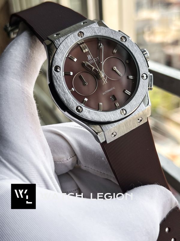 HUBLOT CLASSIC FUSION SILICONE BROWN