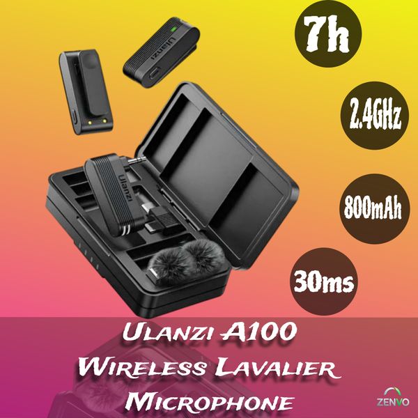 Ulanzi A100 Wireless Lavalier Microphoneo