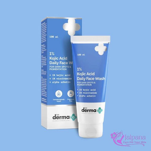 The Derma Co 1% Kojic Acid Face Wash with Niacinamide & Alpha Arbutin For Dark Spots & Pigmentation - 100ml