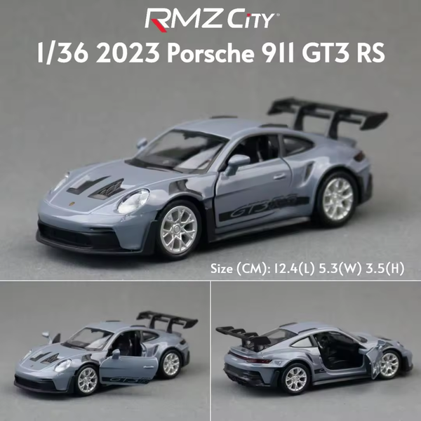 1:36 Scale 2023 Porsche 911 GT3 RS-Gray