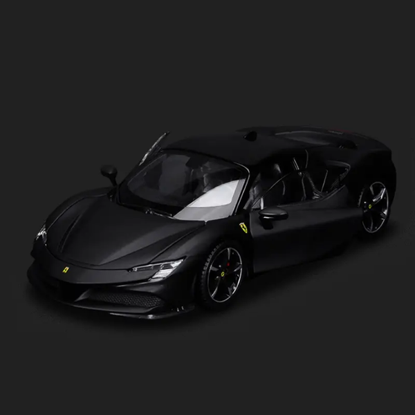 Bburago Ferrari SF90 Stradale Assetto Fiorano 1:24 scale model car.