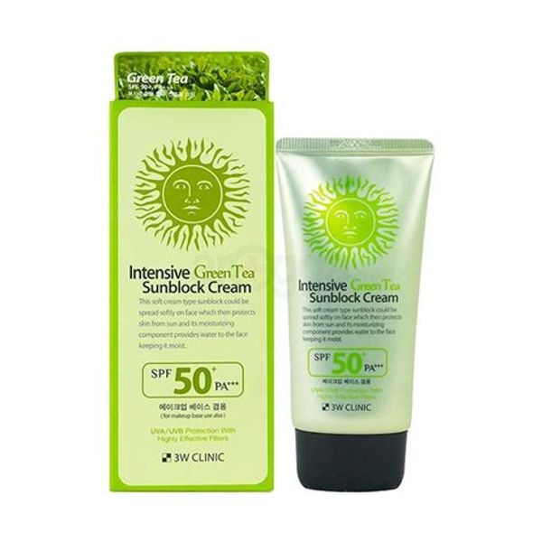 3W Clinic Intensive Green Tea Sunblock SPF50+ PA+++ – 70ml