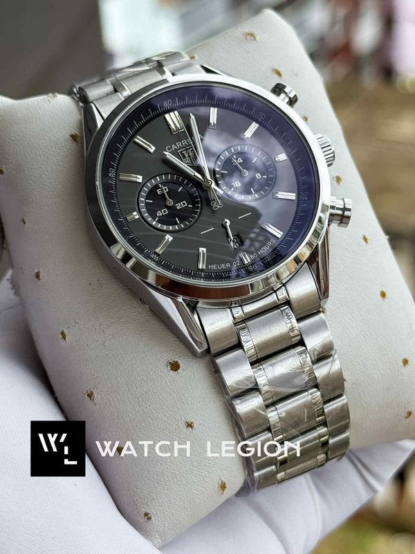 TAG CHAIN 2 CHRONO SILVER BODY GREY DIAL BLACK SUB