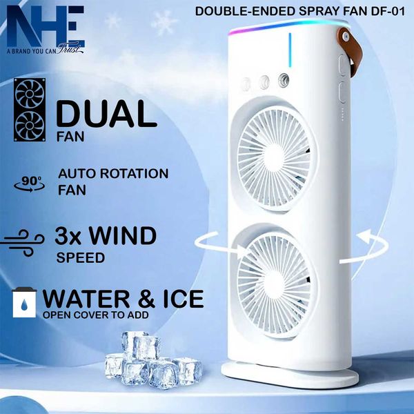 Double Ended Rechargeable Spray Fan