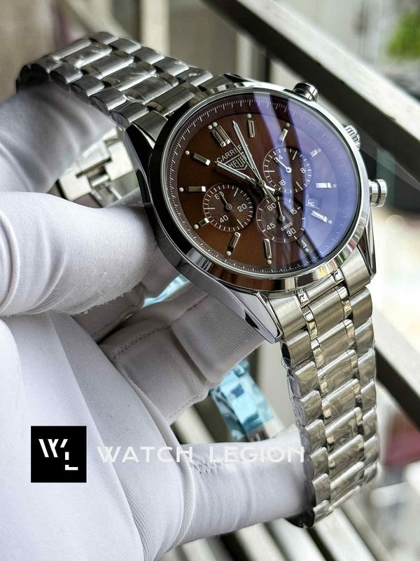 TAG CHAIN 3 CHRONO BROWN DIAL