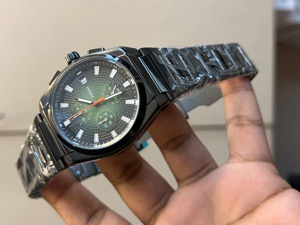 FOSSIL CH QUARTZ FULL BLACK GREEN DIAL