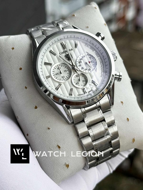 TAG CHAIN 1969 FULL SILVER WHITE DIAL