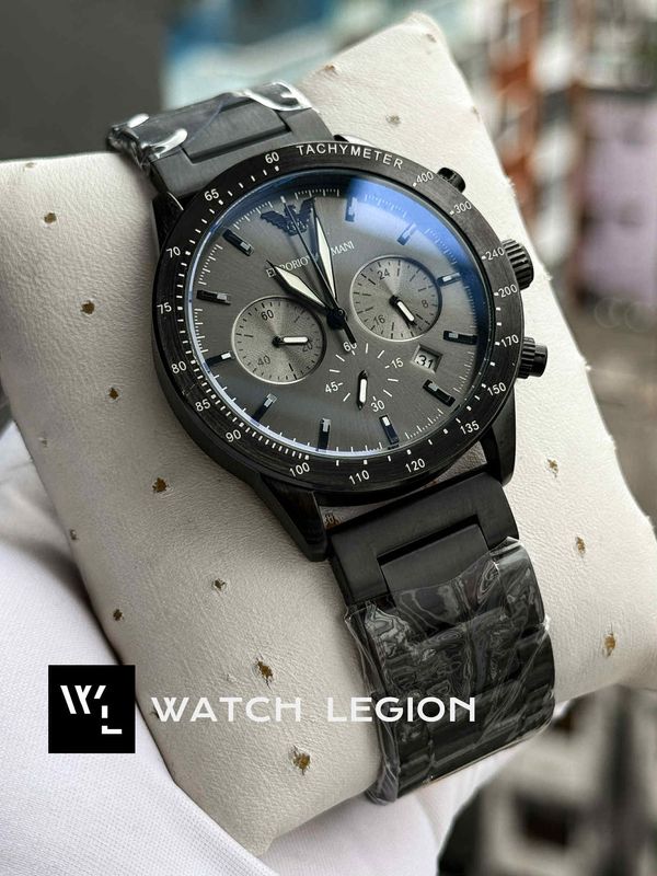 ARMANI CH MATT BLACK GREY DIAL