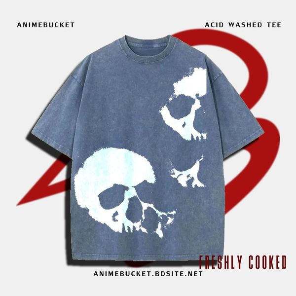 SKULL || BLUE WASHED