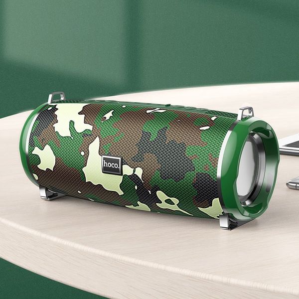 Hoco HC2 Xpress Bluetooth Speaker – Camouflage Green Color Hoco HC2 এক্সপ্রেস ব্লুটুথ স্পিকার - ক্যামোফ্লেজ সবুজ রঙ ।