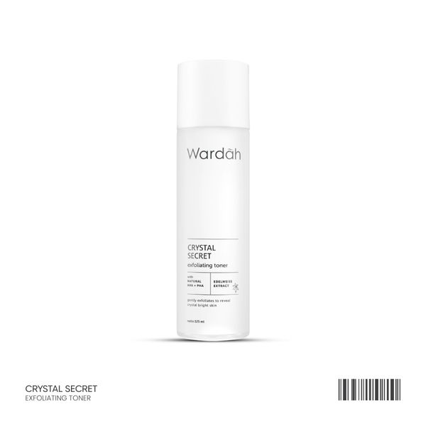 Wardah Crystal Secret Exfoliating Toner with Natural AHA+PHA