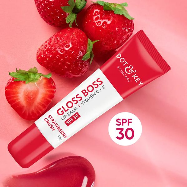 Doy & Key gloss boss lip balm Spf 30 (Strawberry Crush) – 12Gm