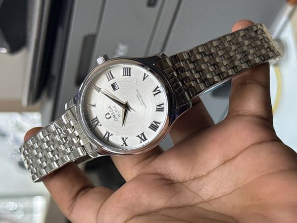 OMEGA DE VILLE FULL SILVER WHITE DIAL SWEEP