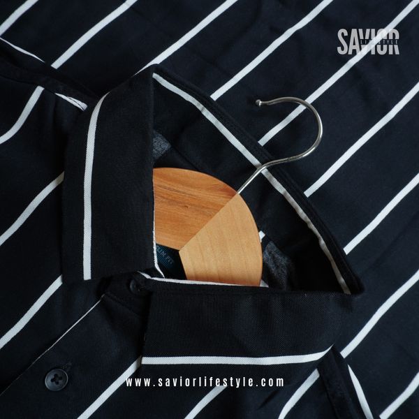 Black Stripe - Old Money Full Sleeve Shirt