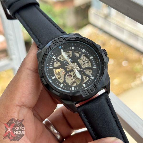 Fossil Skeleton | SS body Mattel black | Automatic Movement | Small Dial