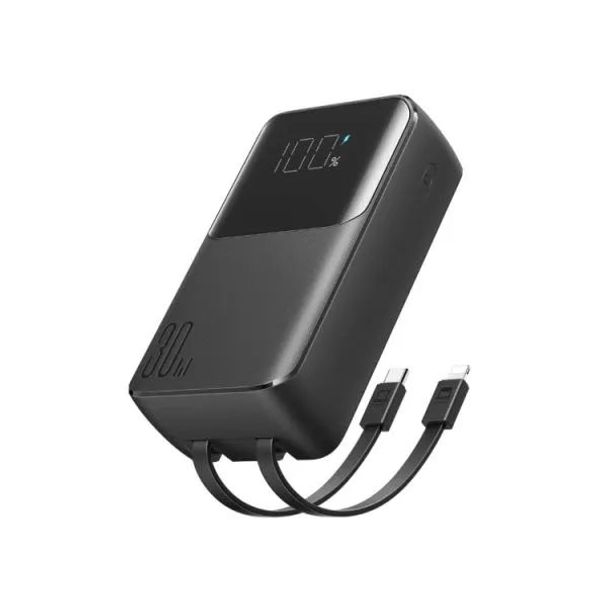 জয়রুম JR-PBC07 30W Mini 20000mAh পাওয়ার ব্যাংক ডুয়াল তারের সাথে Joyroom JR-PBC07 30W Mini 20000mAh Power Bank With Dual Cables .