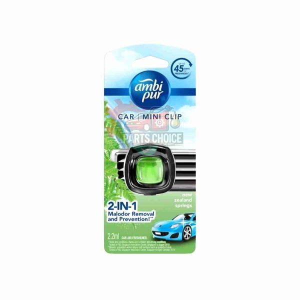 AMBI PUR CAR MINI CLIP NEW ZEALAND SPRINGS CAR AIR FRESHENER 2.2ML