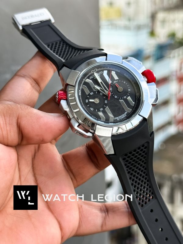 JACOB & CO MESSI EDITION SILVER BLACK DIAL