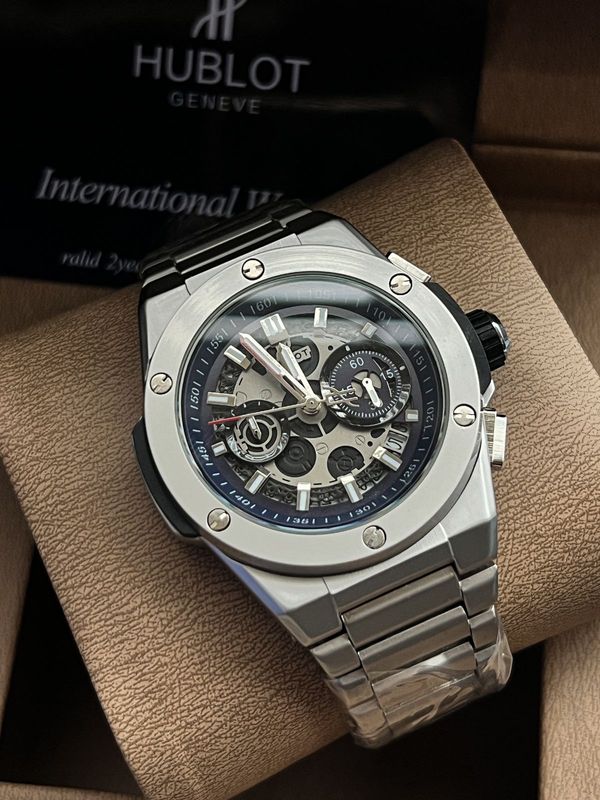 Hublot Big Bang Titanium Silver Blue Dial