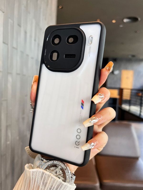 IQOO12 edge silicone transparent anti-fall protective case
