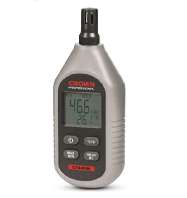 CROWN Temperature and Humidity Meter,  ~10~60˚C;  CT44096