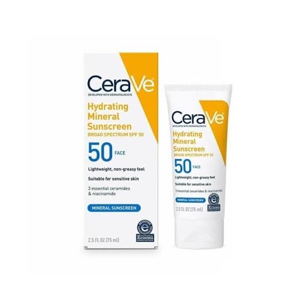 Hydrating Mineral Sunscreen SPF 50 Face Lotion 75ml