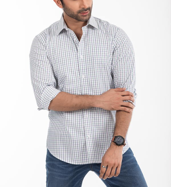 Long Sleeve Comfortable Slim Fit Men Casual Full Shirt | Palli