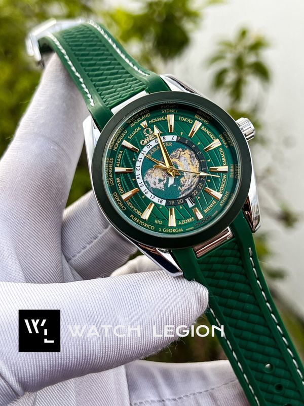 OMEGA WORLD TIMER GREEN