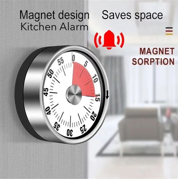 Mechanical Timer Kitchen Cooking Countdown Alarm Clock .
