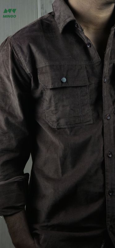 Coffee Premium Corduroy - Full Sleeve Shirt - Image 2