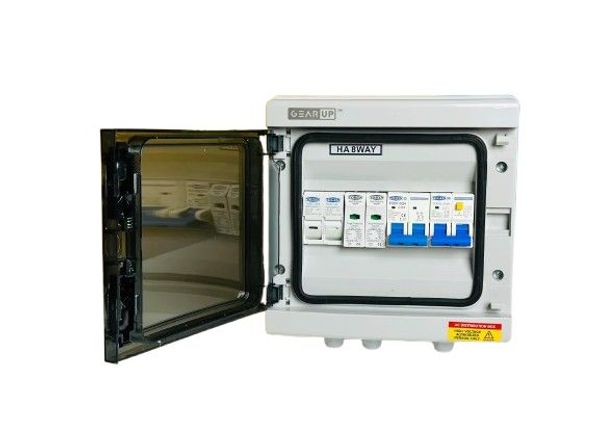 GearUP AC Distribution Box 8 Way (1 in 1 out) .