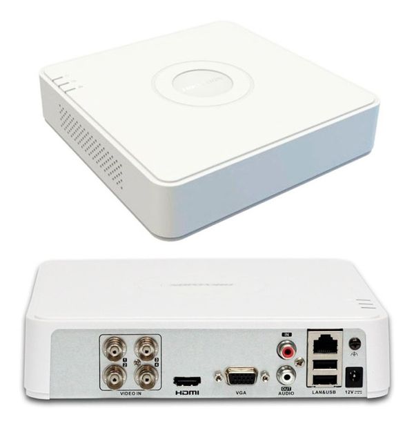 Hikvision DS-7104HGHI-K1 4-Ch 1080p Lite Mini 1U H.265 DVR