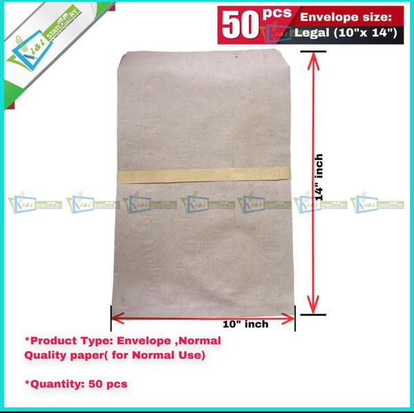 Envelope Normal Quality (For Normal Use) Size (10"x14") 50 pcs