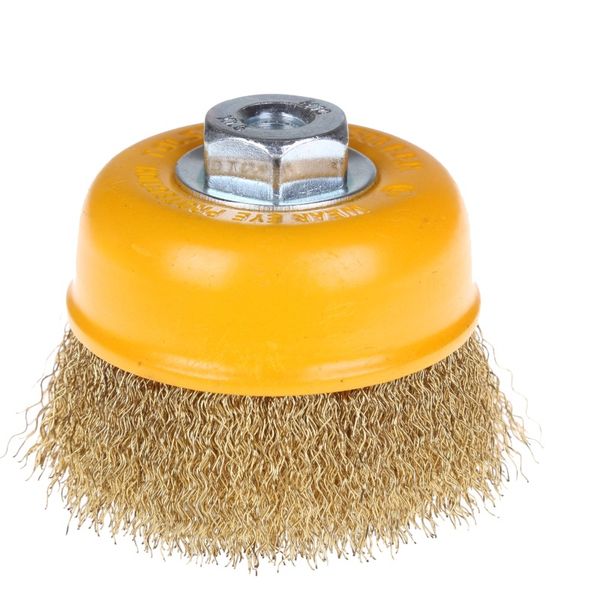 TOLSEN 100mm Cup Wire Brush with nut Thread: M10x1.5, Model: 77600 ( 77581 ) add me