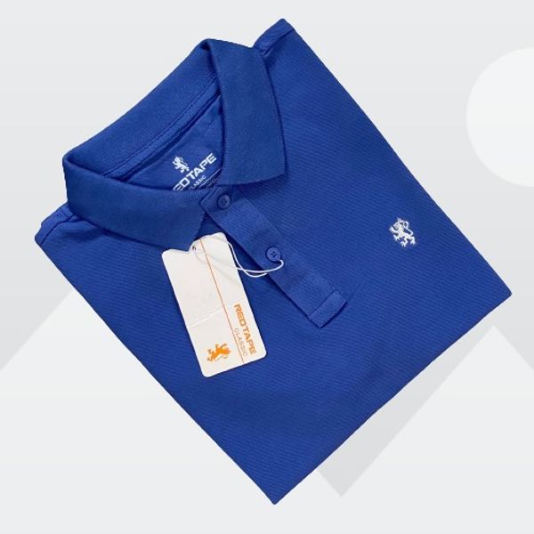 Red Tape Men's Blue Polo T-shirt