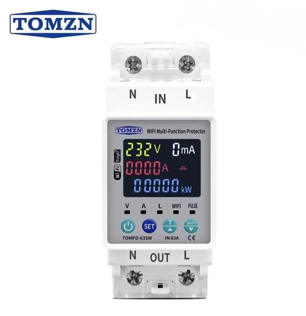 TOMZN TOMPD-63SW WiFi Smart Circuit Breaker with Real-Time Energy Monitoring and App Contro .