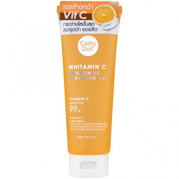 Cathy Doll Whitamin C Brightening Cleansing Gel – 120ml - 8858842087374