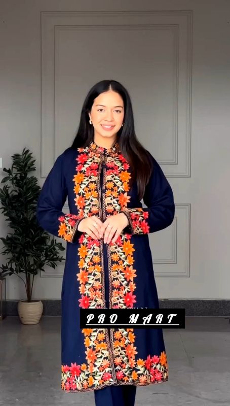 Navy Blue Koti Two Piece Set - Image 1