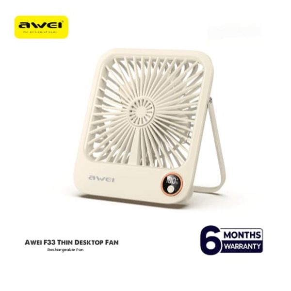 Awei F33 Ultra-Quiet Thin Desktop Fan