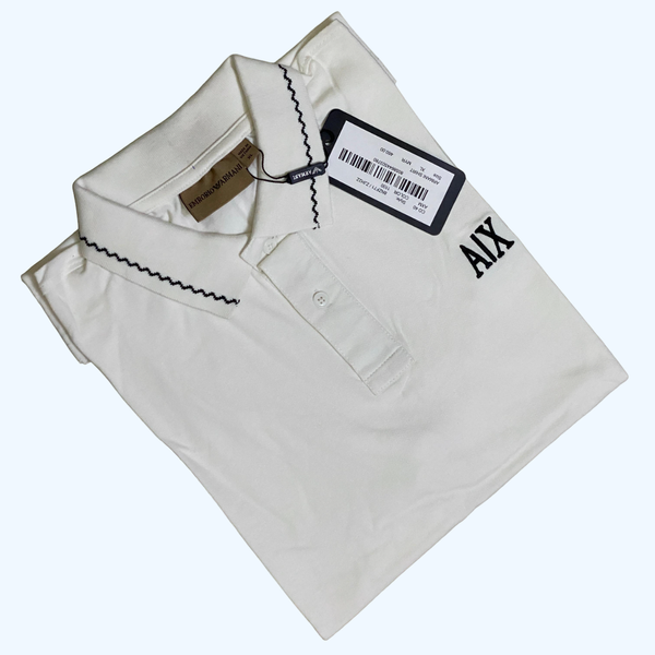 Armani Exchange Men's White Polo T-shirt