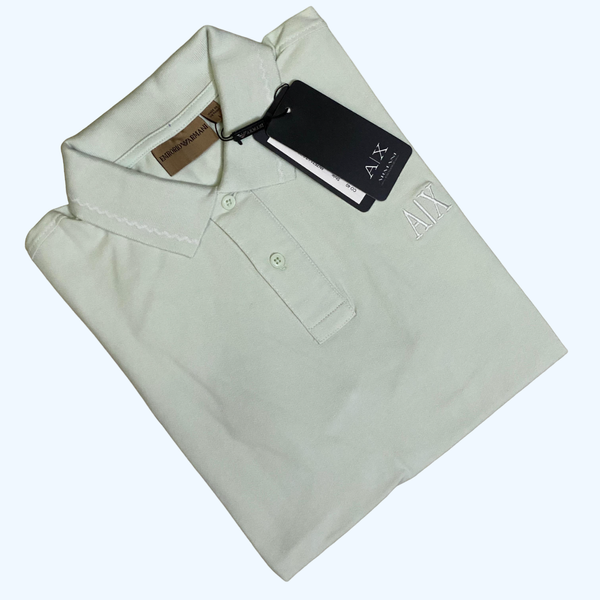 Armani Exchange Men's Light Paste Polo T-shirt
