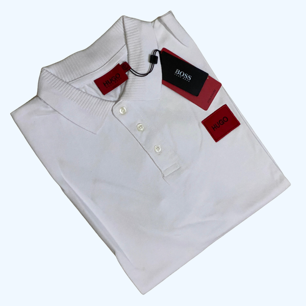 Hugo Boss Men's White Polo T-shirt