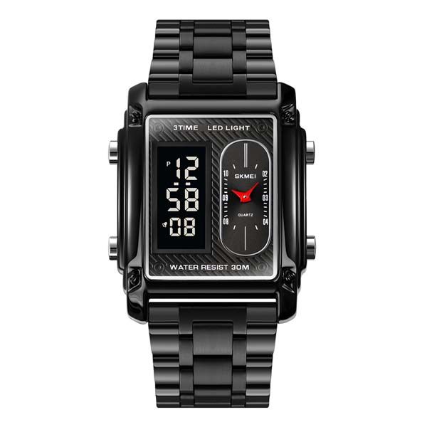 SKMEI 1868 Multiple Time Digital Analog Watch