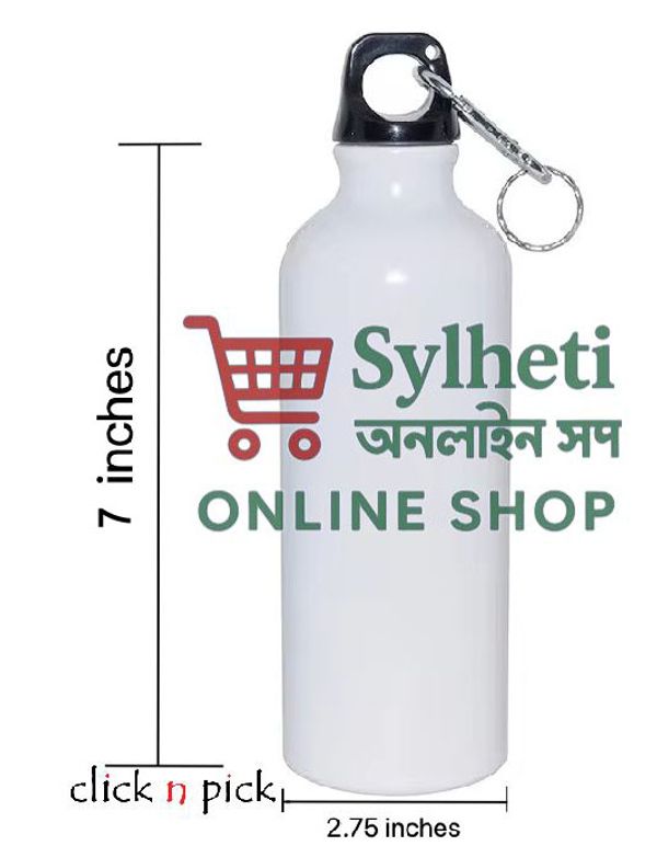 500ml Blank Solid Plain White Aluminum Water Bottle